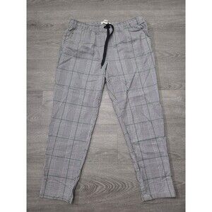 L.O.G.G. Ankle Dress Pants Women Gray, White, Green Checkered Trousers - Size 12